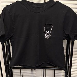 Black Graphic Women's Top